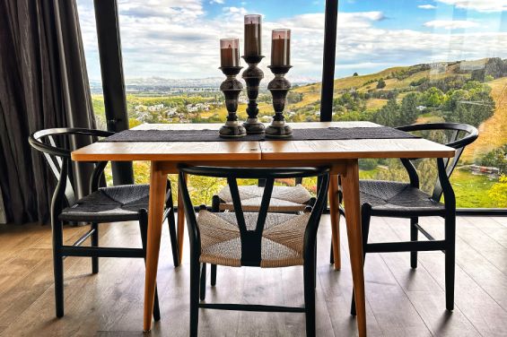 The Black Cottage - dining table